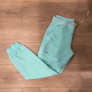 Figs Zamora joggers in fresh aqua limited edition